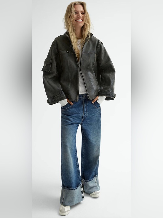 We The Free Denim - We The Free Final Countdown Cuffed Wide Leg Jeans - Blue